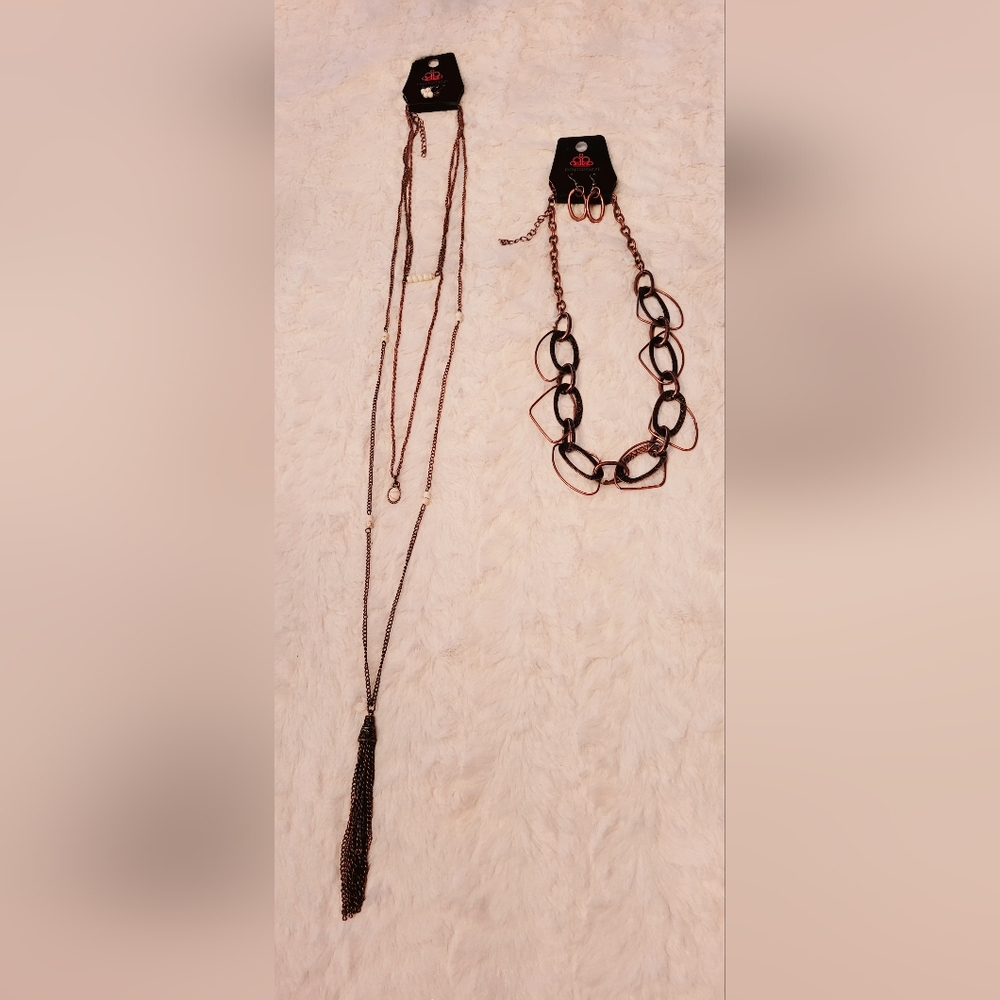 Paparazzi Necklaxes with Matching Earrings - NWT